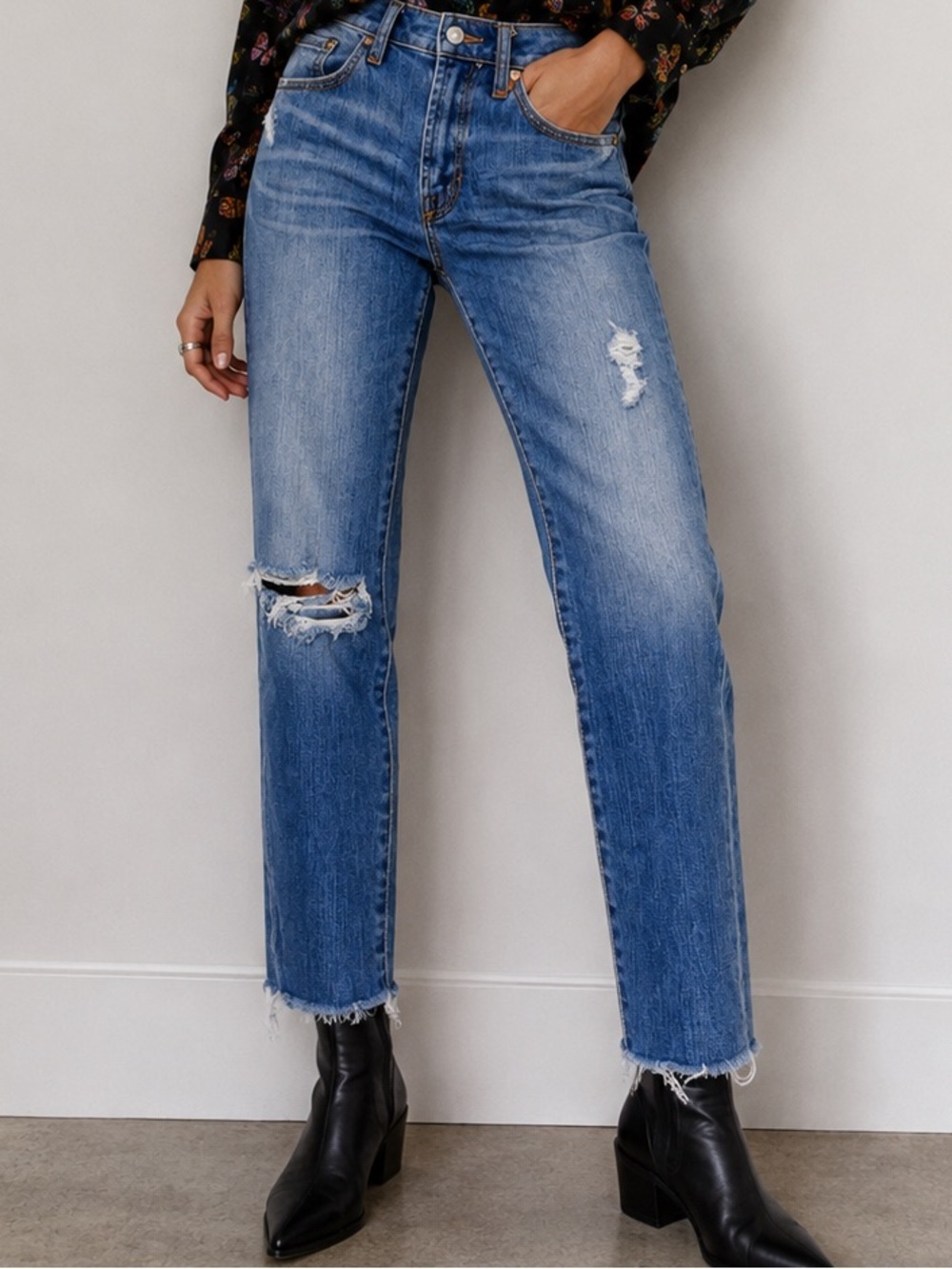 Anthropologie Jean Shop Patty Cut Off Ripped Distressed Jeans Grunge Boho Rocker